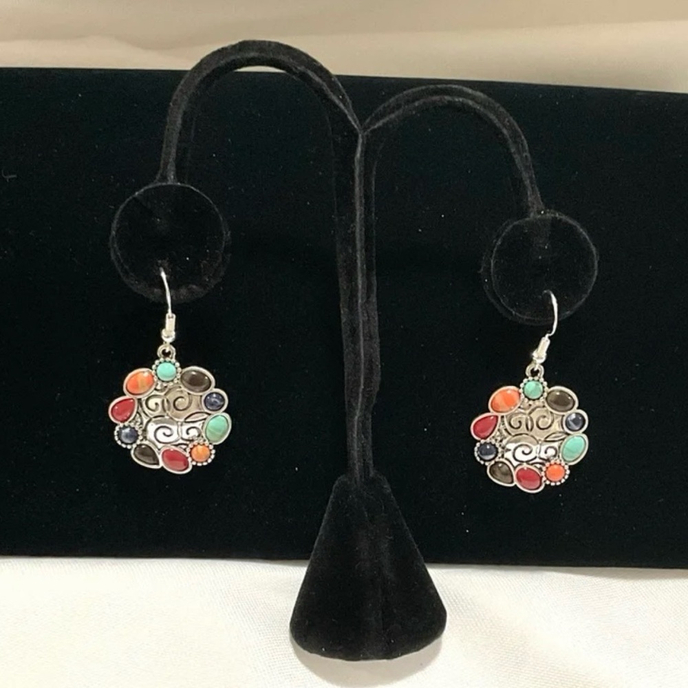 Scroll Earrings by Dillard’s (925 Silver Wire Posts)